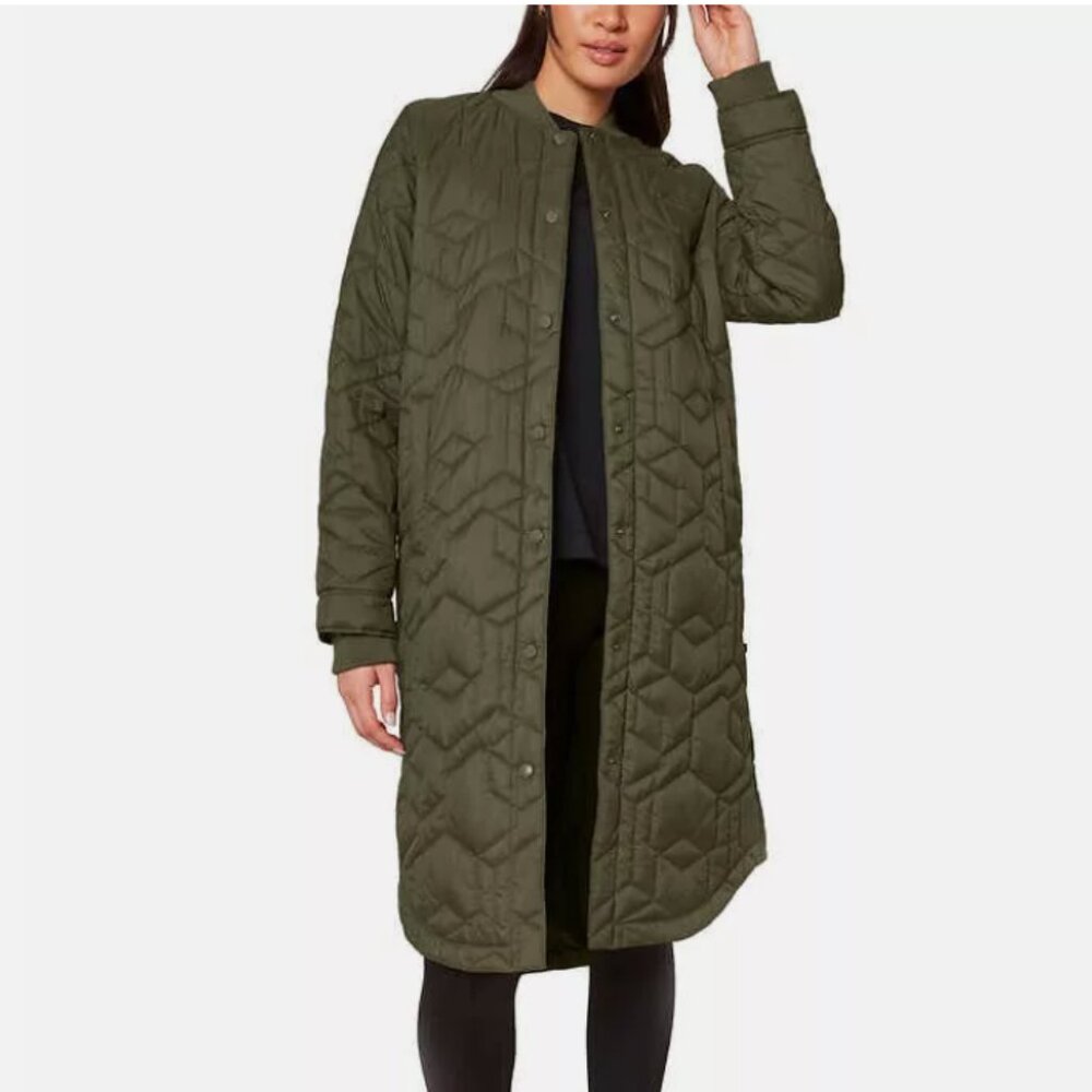 Mondetta Ladies Quilted Freezer Jacket, Green Size S